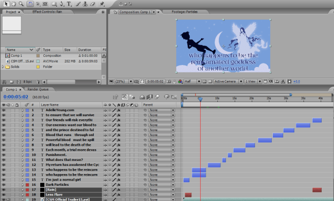 After Effects workspace